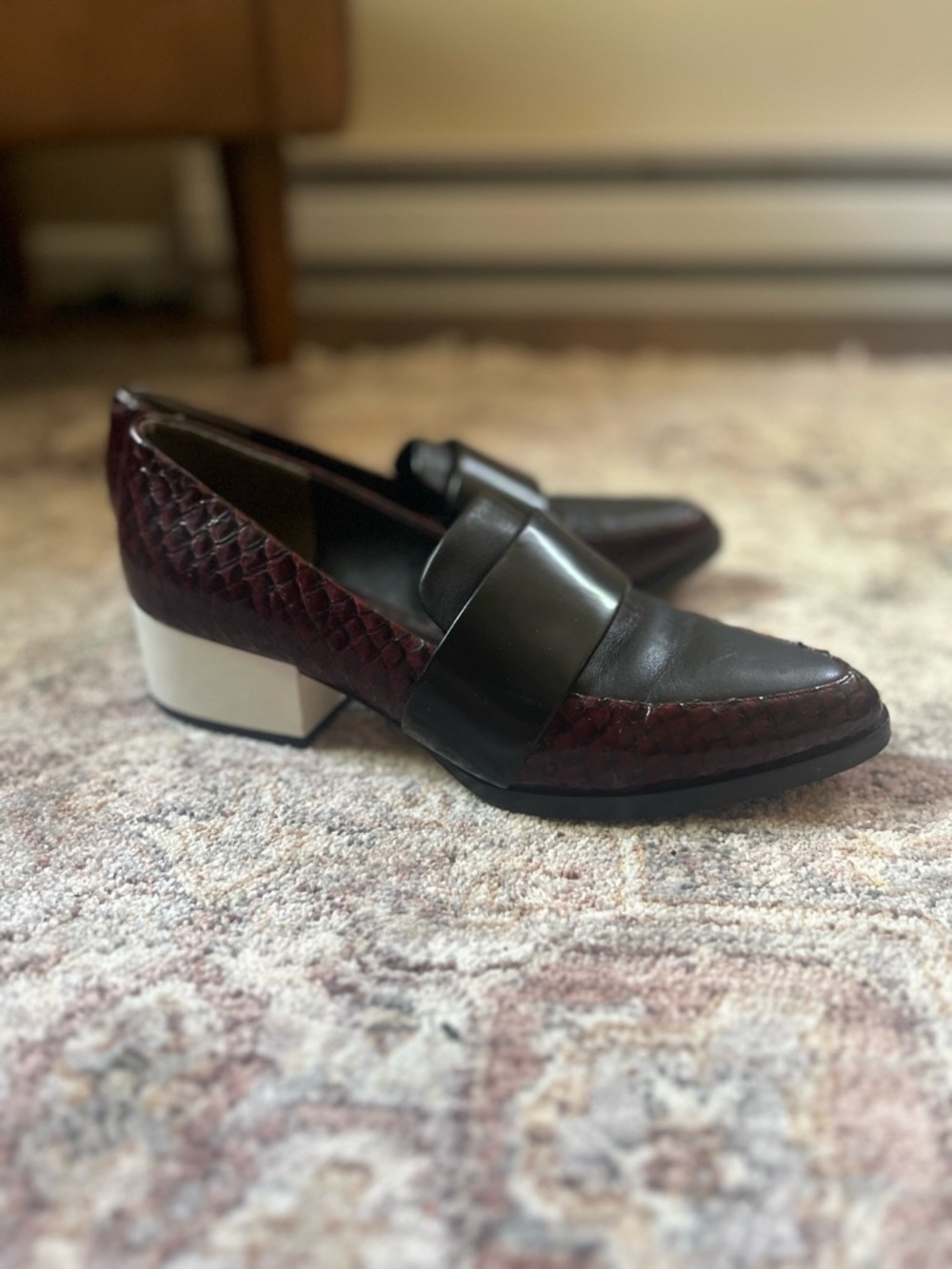 3.1 Phillip Lim Leather Loafers - Picture 2 of 9